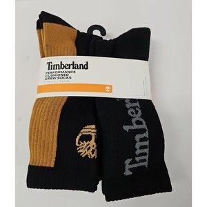 Timberland Men's Cushioned Crew Socks 5 Pair Size 9-12 NEW